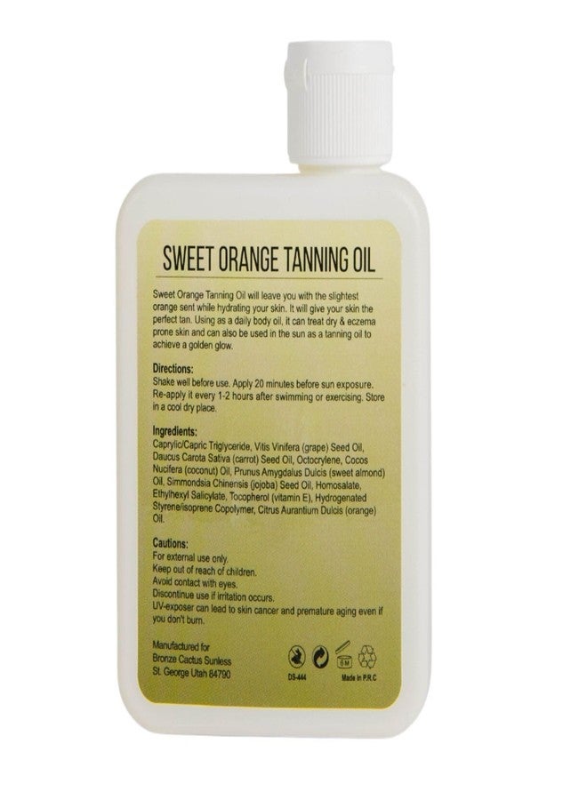 Bronze Cactus Sweet Orange Tanning Oil SPF 15 – Radiant, Hydrating Sun Oil | Vegan, Dermatologist Tested | Broad Spectrum UVA/UVB Defense | Vitamin E & Natural Seed Oils for Smooth Skin Glow 3.4fl.oz - Image 2